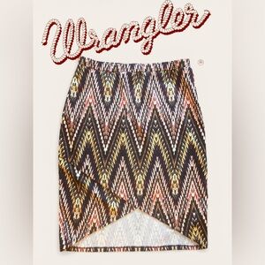 Wrangler Asymmetrical Zigzag Skirt - Multicolor